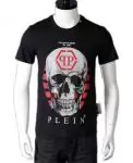 chaude t shirt philipp plein homme pas cher col rond de coton qp egg pw2020 skull